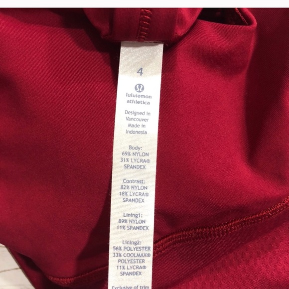 Lululemon Wrap It Up Tank. NWT size 4. Cranberry. - Picture 3 of 4